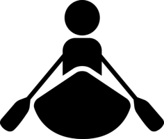 Person Rowing On A Kayak Silhouette Cutting Svg Files, Free Vectors File